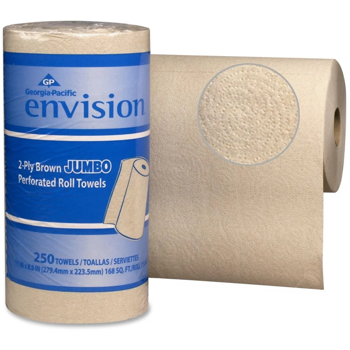 Georgia Pacific Georgia Pacific 28290 Envision Brown Paper Towels 12 Roll 250 Sheets 11 x 8.80 2-Ply — product photo