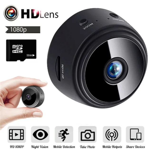VENYI VENYI 1080P Mini Hidden Spy Camera 150° Night Vision Camcorder Lens — product photo