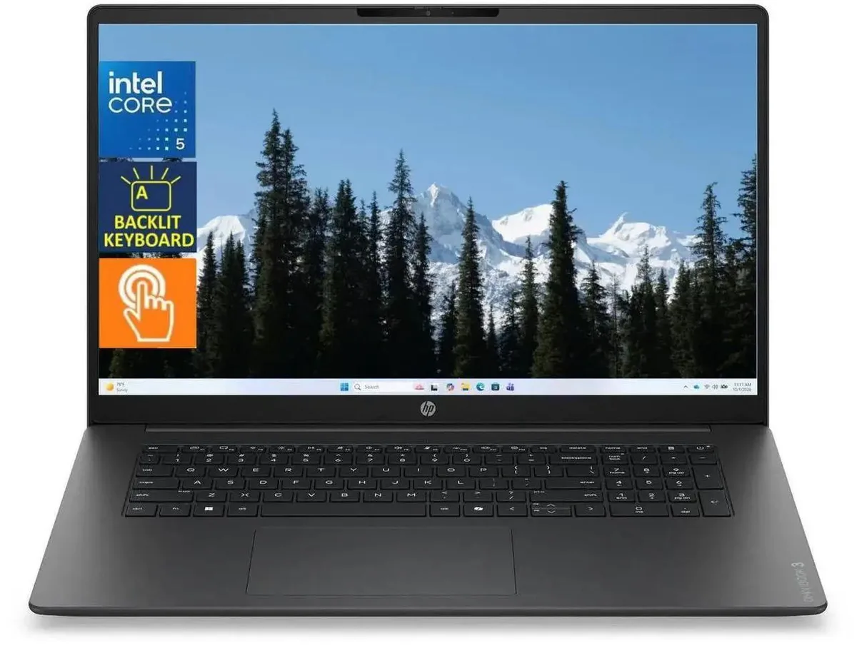 HP HP OmniBook 3 17t-dk000 Laptop Core 5 120U 64GB 1TB 17.3" Touch Windows 11 Pro — product photo