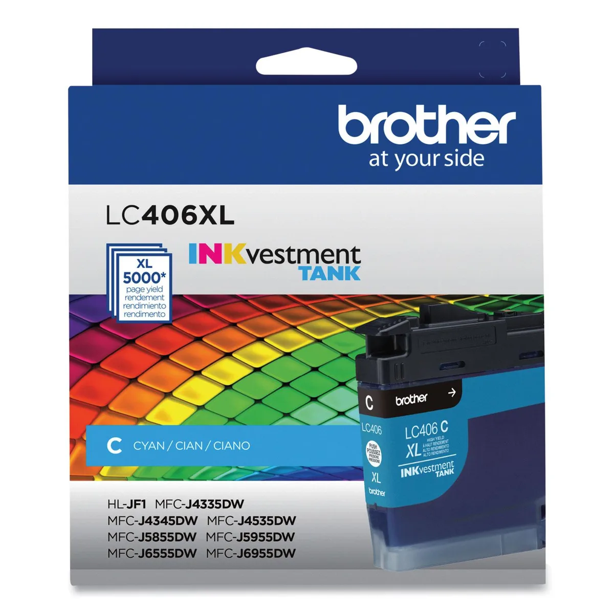 Brother Brother LC406XLCS High-Yield Cyan Ink Cartridge 5000 Pages — product photo