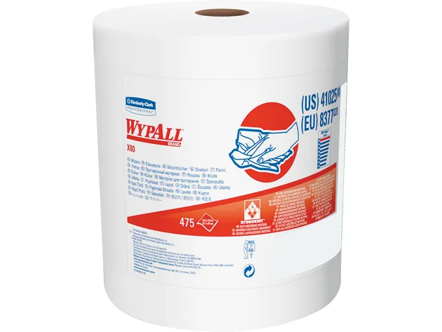 WypAll WypAll 41025 X80 Cleaning Jumbo Roll White 475 Sheets — fotografie produktu