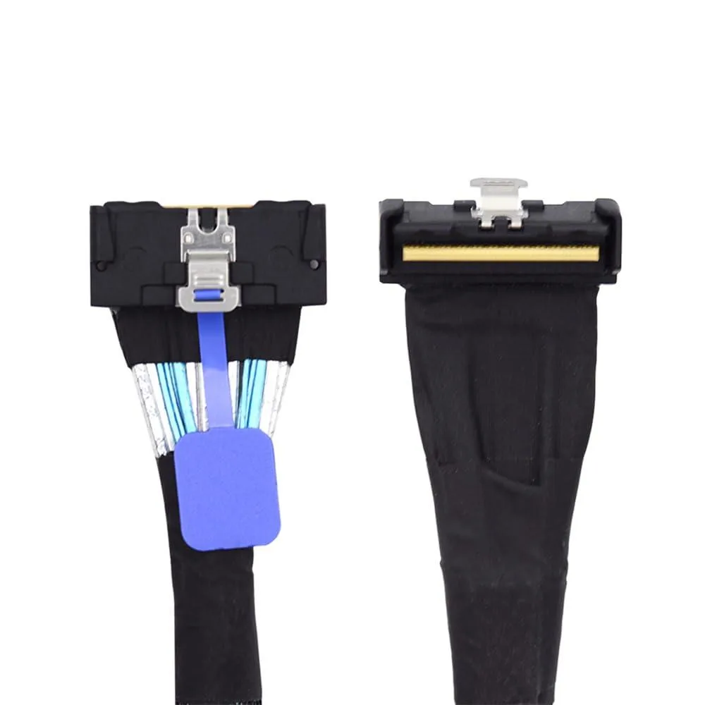 Vszerda Vszerda MCIO 74Pin Male to Slimline SAS 8i 74Pin Male Angled Cable 35cm PCI-E 5.0 24Gbps — product photo