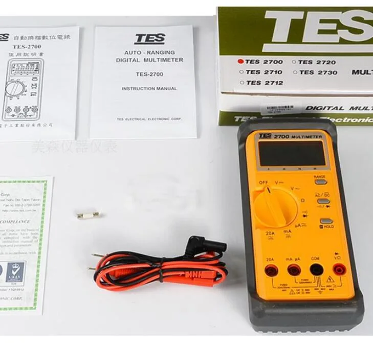 TES Electrical Electronic Corp. TES Electrical Electronic Corp. 2712 LCR Digital Multimeter electrician tool — product photo
