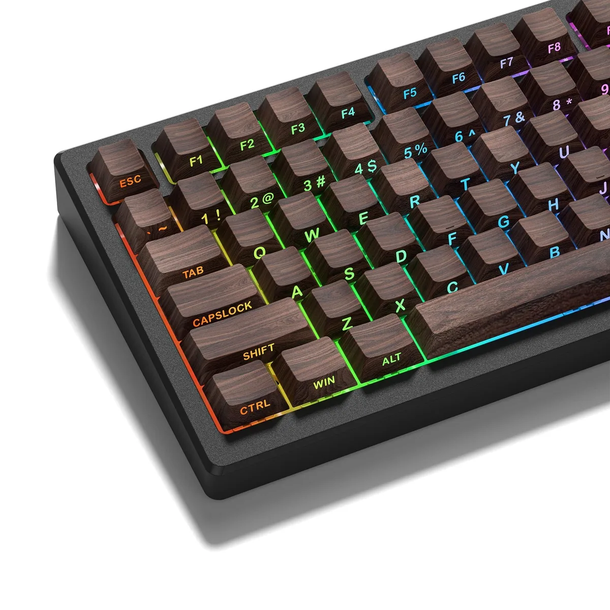 Womier Womier PBT Keycap Set 127 Keys Walnut Cherry Profile — product photo