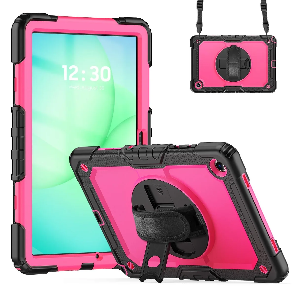 Timoom Timoom Heavy Duty Shockproof Case 360° Stand Straps RosePC for Galaxy Tab A11 Plus 11" 2025 / A9 Plus 11" 2023 — product photo