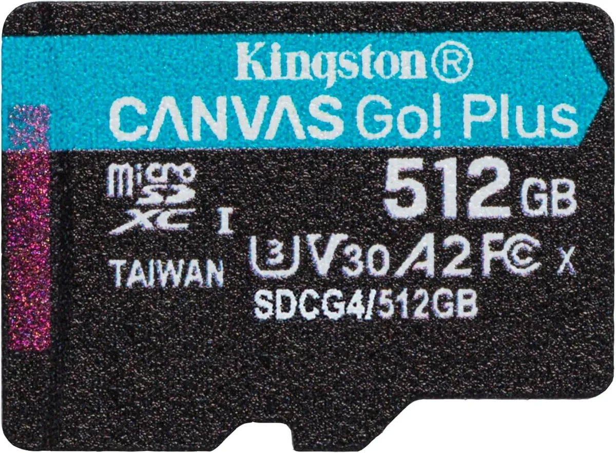 Kingston Technology Corp. Kingston Canvas Go Plus microSD 200MB/s 512GB — product photo