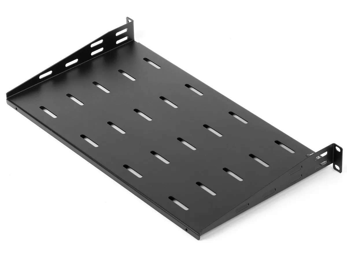 Rosewill Rosewill RSA-1USHF001D 1U 19-Inch Vented Cantilever Server Rack Shelf 10-Inch Deep Black 2 Pack — product photo