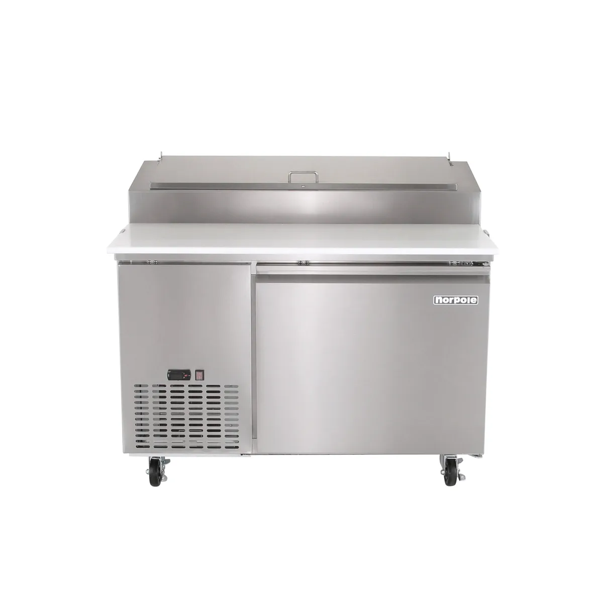 Magic Chef Magic Chef 13.8 cu. ft. Single Door Pizza Refrigerator Stainless Steel — product photo