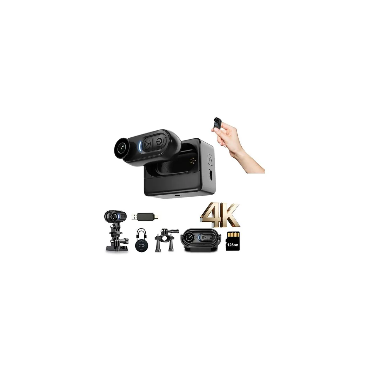  DJI VD02-4k 4K 128GB Mini Body Camera Black — product photo