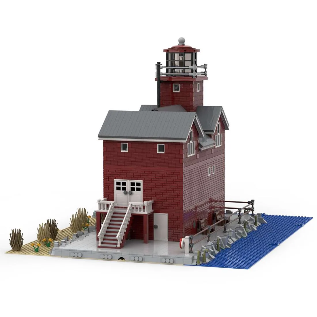 ZITIANYOUBUILD ZITIANYOUBUILD MOC-84264 Big Red Lighthouse 5493 Parts — product photo