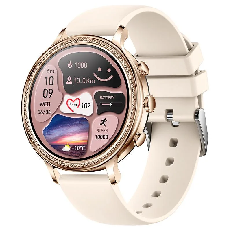 allentian allentian V60 Smart Watch 1.39-Inch Gold — product photo