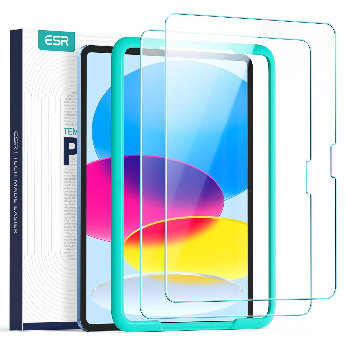  ESR 2ghm Tempered Glass Screen Protector for iPad 11/10 11/10.9 2025/2022 2 Pack — product photo