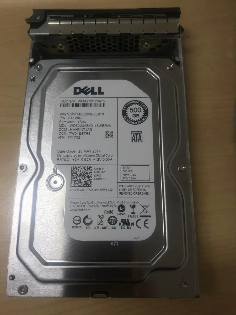 DELL DELL WD5003ABYX 500GB 7200RPM 64MB 3.5" SATA internal hard drive — product photo
