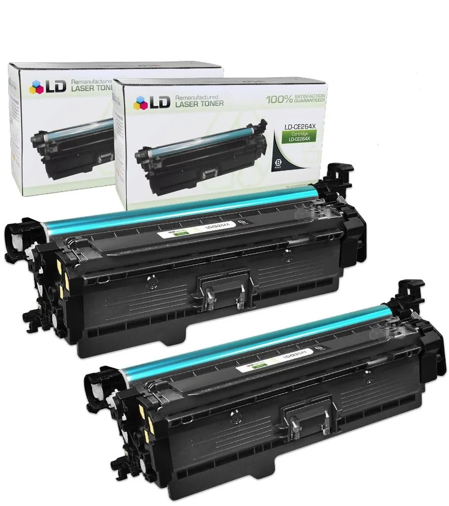 LD Products LD Products CE264X (646X) High-Yield Black Toner Cartridge 2 Pack — product photo