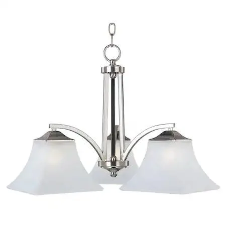 Maxim Maxim 20094FTSN Aurora 3-Light 22.5" Satin Nickel Chandelier — product photo