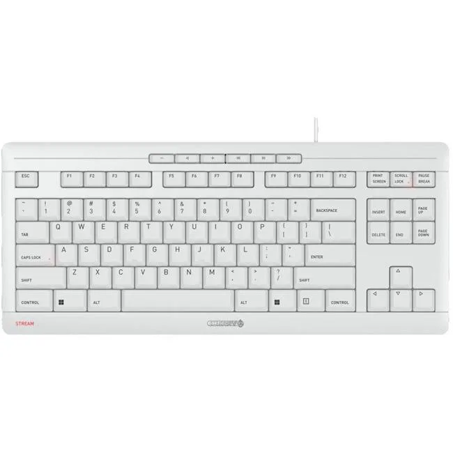 Cherry Cherry JK-8600US-0 Stream Keyboard TKL gaming keyboard gray wired USB — product photo