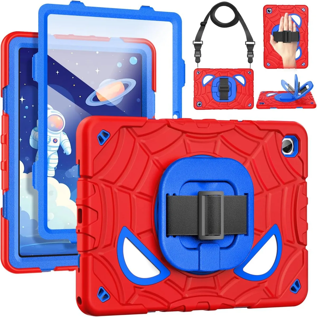 Kootion Kootion rugged case for Galaxy Tab A11+/A9+ Plus 11 inch 2026/2024 Red+Blue — product photo