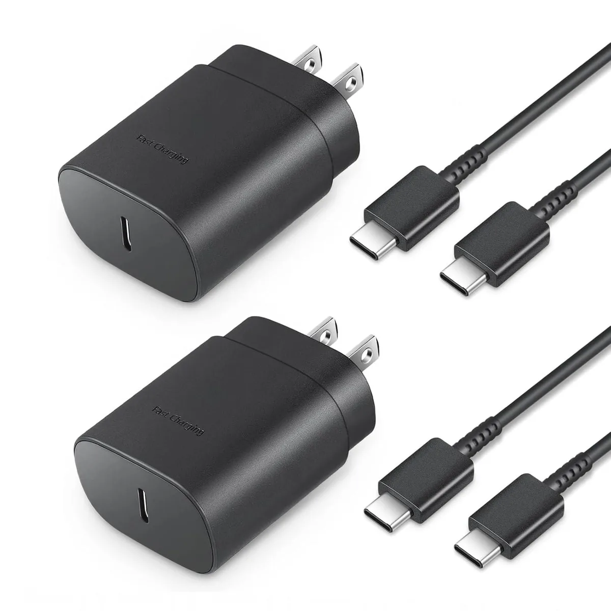 KEHIPI KEHIPI 25W USB-C Power Adapter 2-Pack Black — product photo