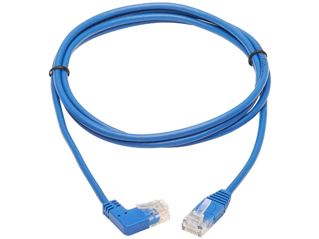 Tripp Lite Tripp Lite N204-S05-BL-RA 5 ft Cat6 Right-Angle Slim Ethernet Cable — product photo