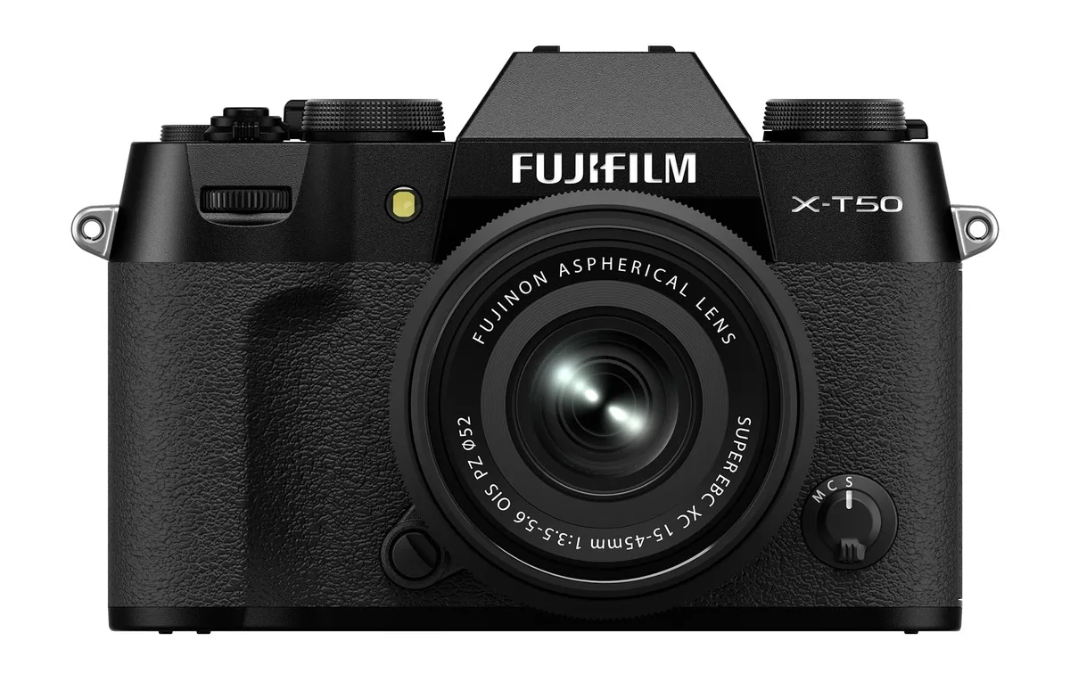 FUJIFILM FUJIFILM X-T50 Compact Mirrorless Camera XC15-45mmF3.5-5.6 OIS PZ Lens Kit Black — product photo