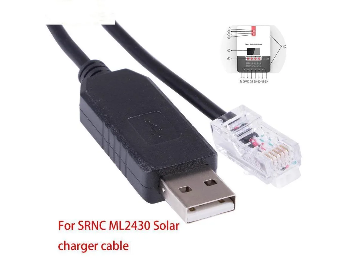 BUCIER BUCIER USB RS232 Serial RJ12 6P6C Adapter Cable for SRNC ML2430 — product photo