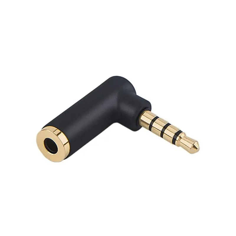 Yakshi Fragrances Yakshi Fragrances 90° 3.5mm TRRS Audio Adapter 18 Black — product photo