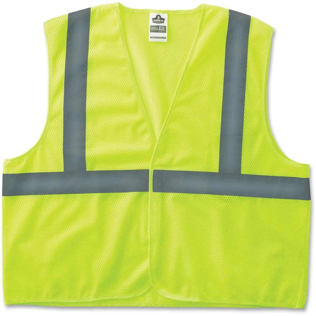 Ergodyne Ergodyne 20973 GloWear 8205HL Class 2 Super Econo Vest S/M Lime personal protective equipment — product photo