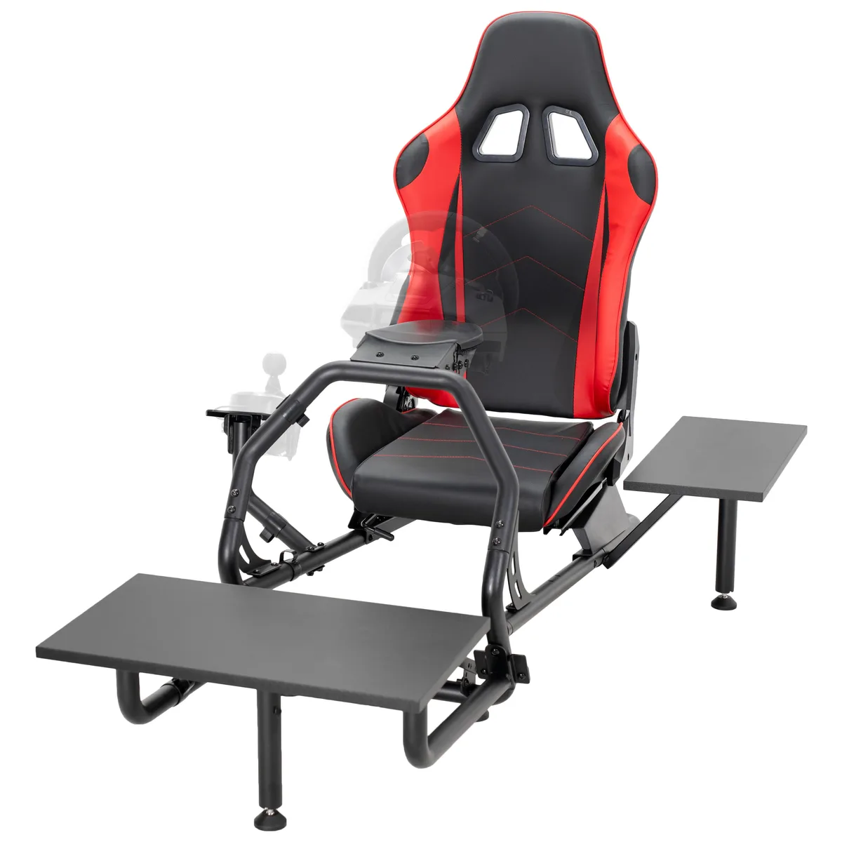 VIVO VIVO Racing Simulator Cockpit with Shelf Kit — product photo