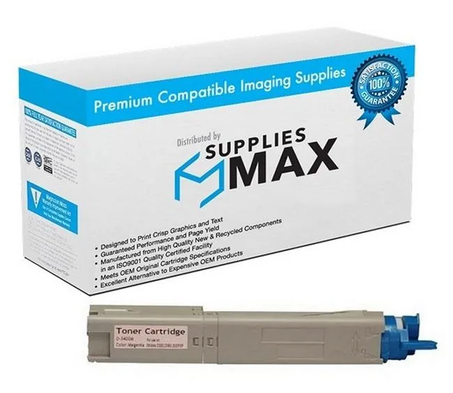 SuppliesMax SuppliesMax Magenta Toner Cartridge 43459302 2500 Pages — product photo