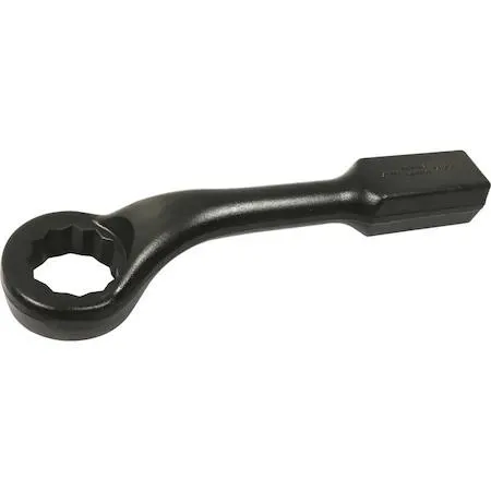 Gray Tools 54mm 12-point striking face box wrench with 45° offset head and black oxide finish