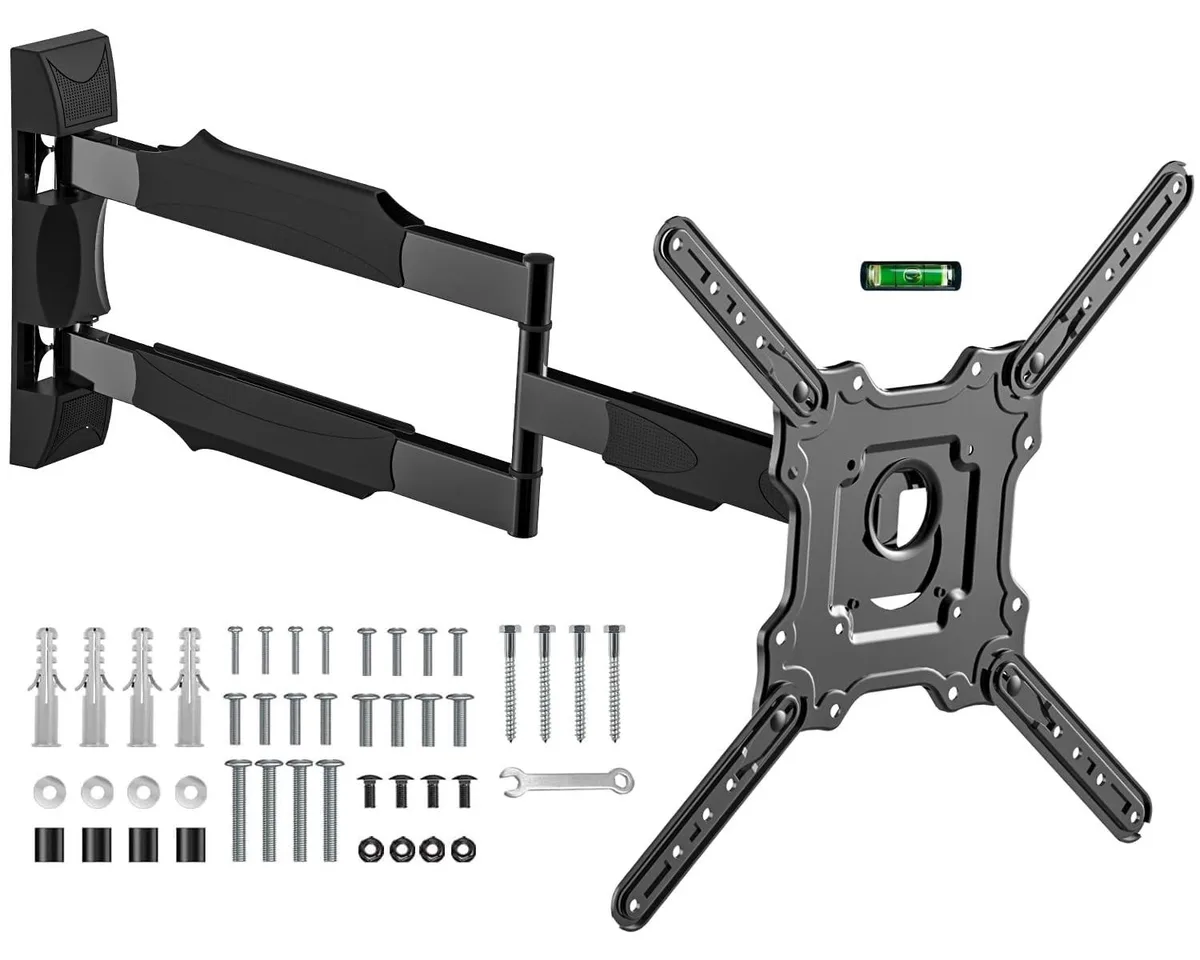 ALSEYE ALSEYE 28.3" Full Motion TV Wall Mount 26-65" VESA 400x400 80 lbs 2 in 1 accessory — product photo