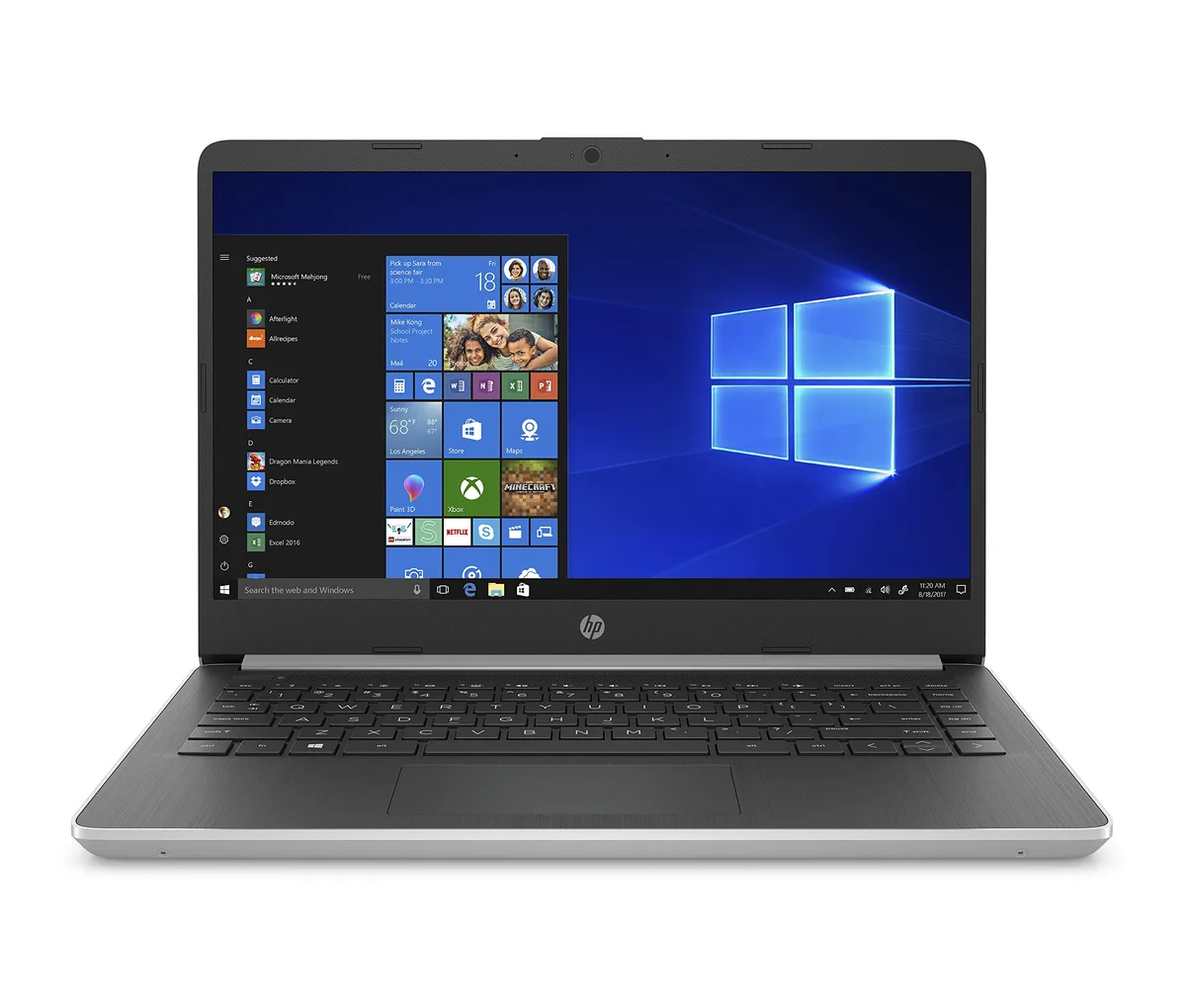 HP HP Stream 14-dq1010nr laptop i3-1005G1 4 GB 128 GB SSD Silver — product photo