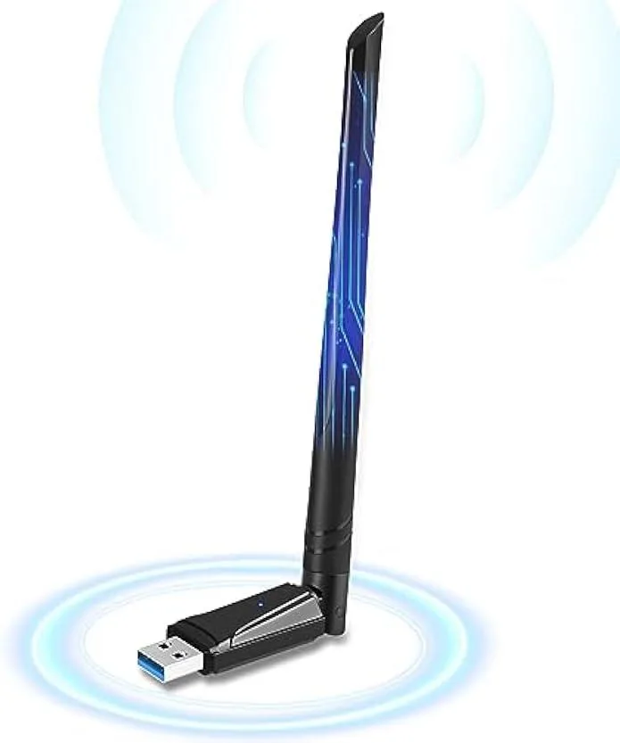 TAURKENAM TAURKENAM USB 3.0 Wi-Fi Adapter 1300Mbps 5dBi Antenna — product photo