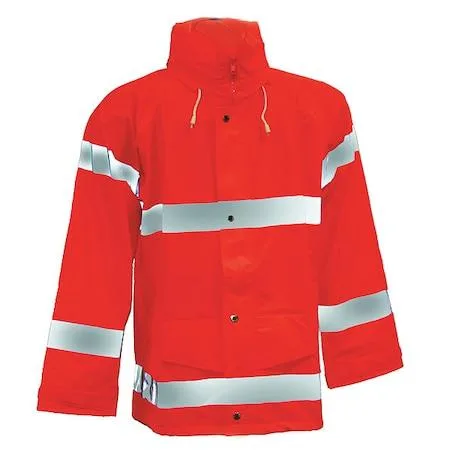 TINGLEY RUBBER CORP. TINGLEY RUBBER CORP. J56129 High Visibility Rain Jacket Orange 29 in 38 in Chest 16 mil Class 3 PPE — product photo