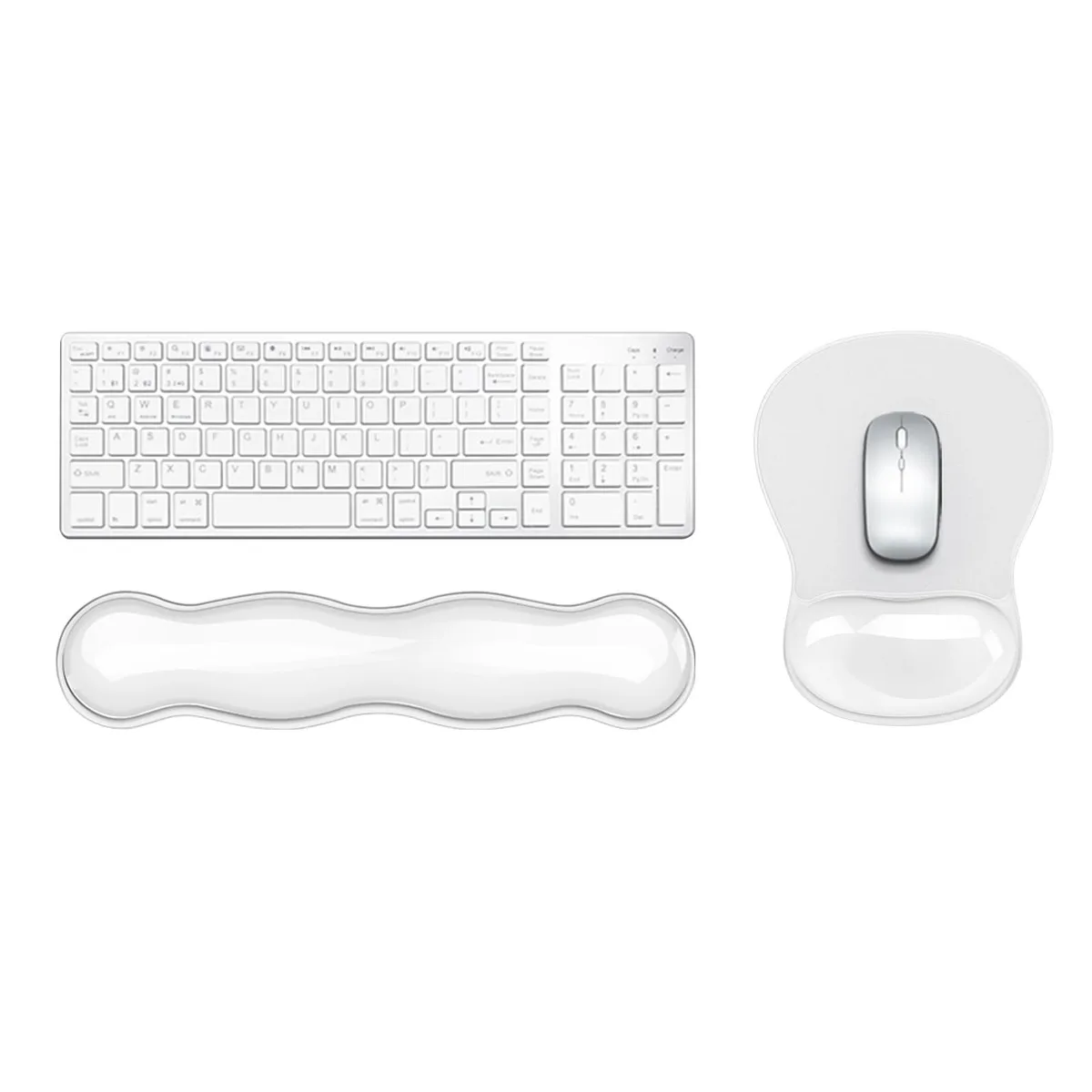Keychron Gel Wrist Rest Set 18 x 3.5 in White — product photo