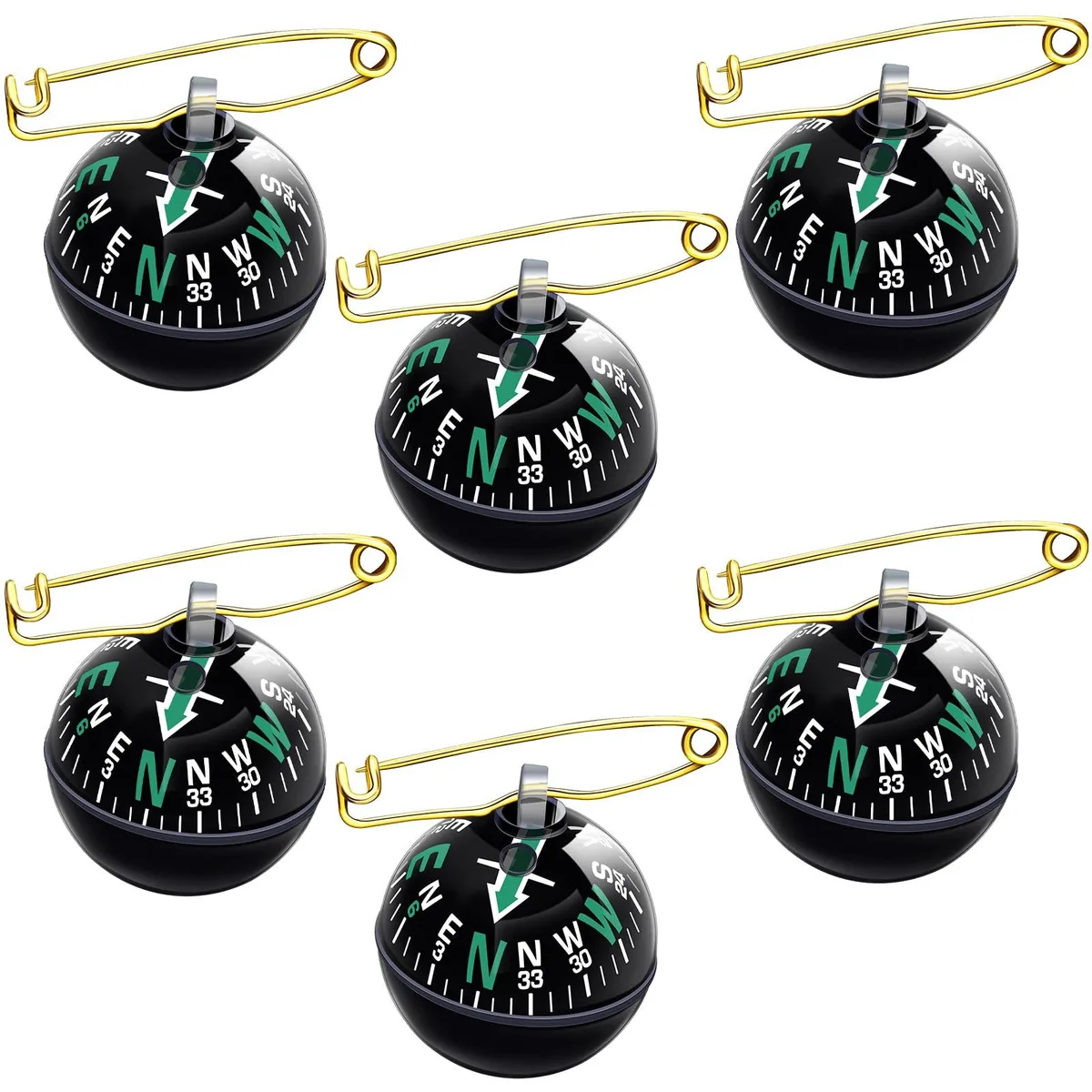  GARMIN LIC-Suncalla-1833 6 Pcs Ball Pin Compass Globe 1.1 inch 28 mm — product photo
