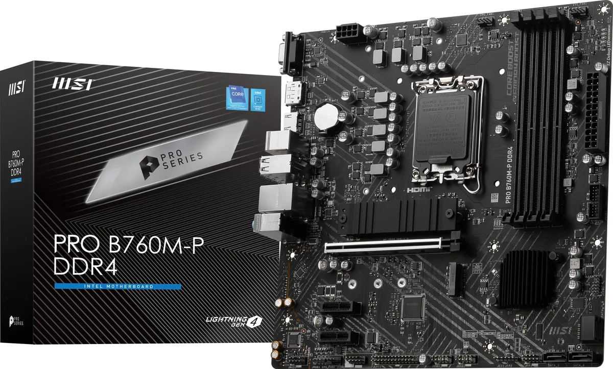 MSI MSI PRO B760M-P DDR4 Intel motherboard — fotografie produktu