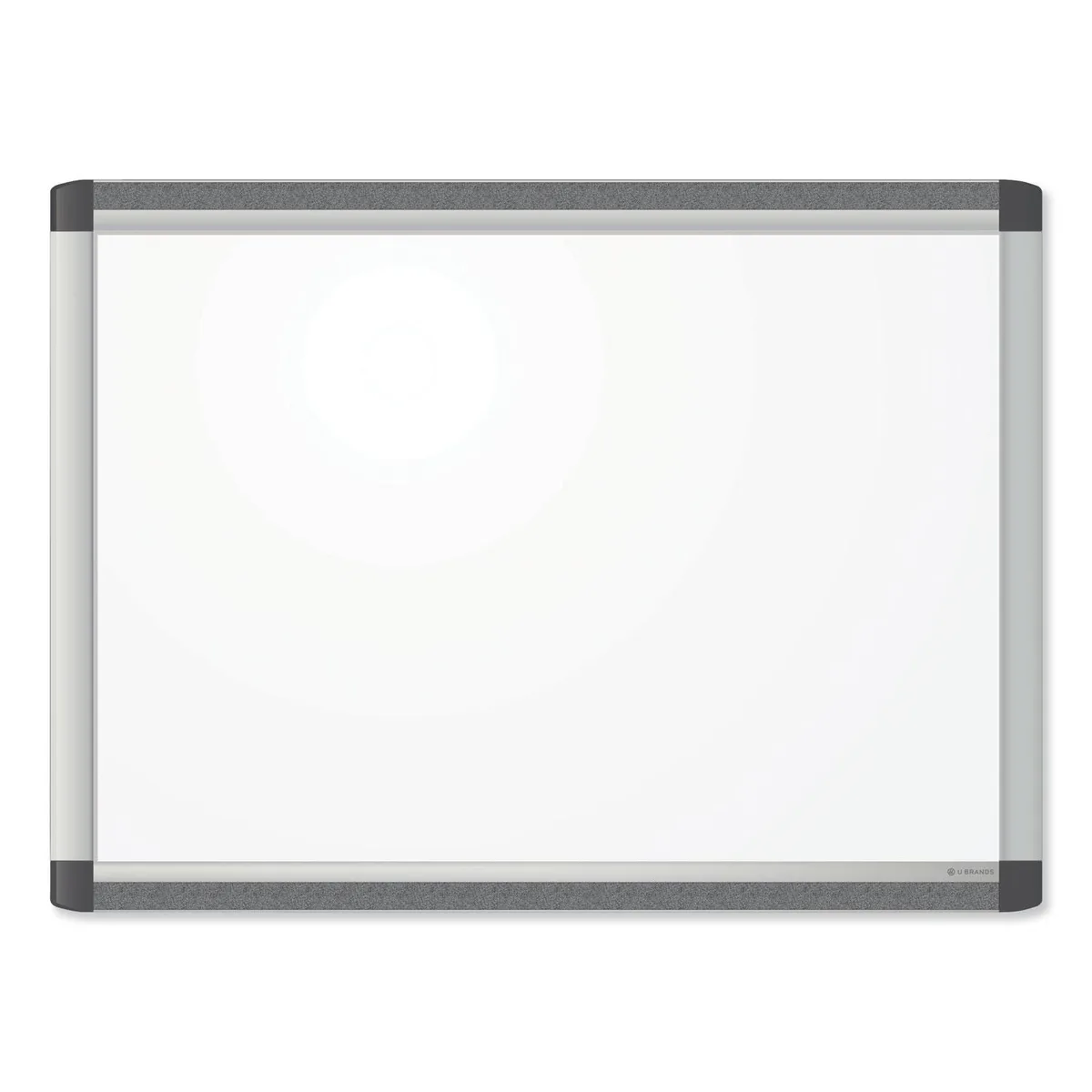 U Brands U Brands Magnetic Dry Erase Board 23 x 17 Inches Silver Frame with 12 Inch Tray — product photo
