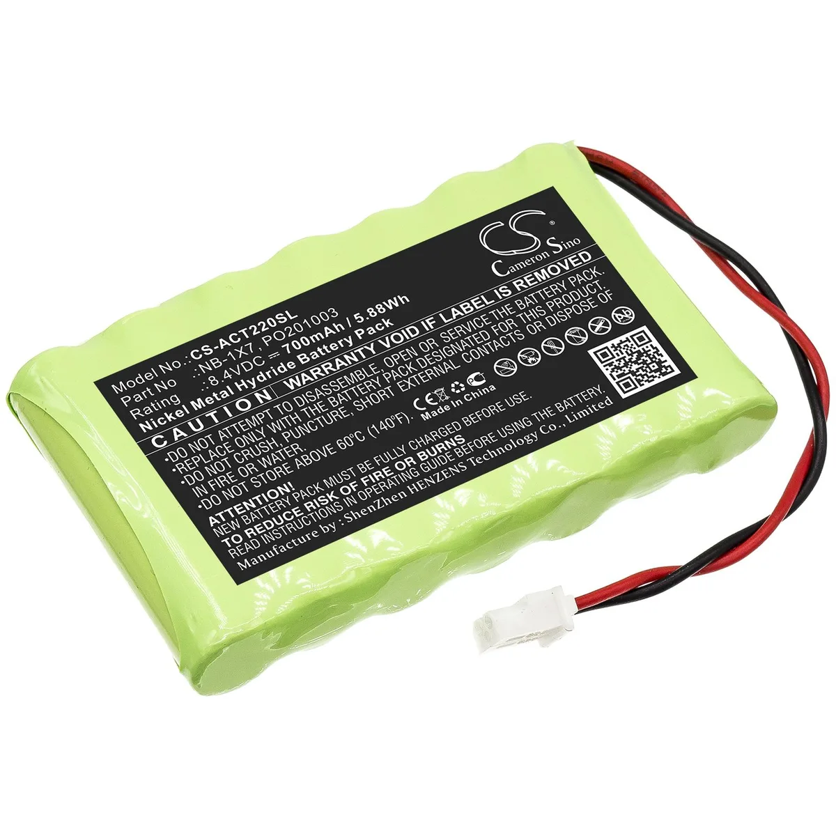 Cameron &amp; Co Cameron &amp; Co DS-CS-ACT220SL GPS Battery Ni-MH 8.4V 700mAh Green — product photo
