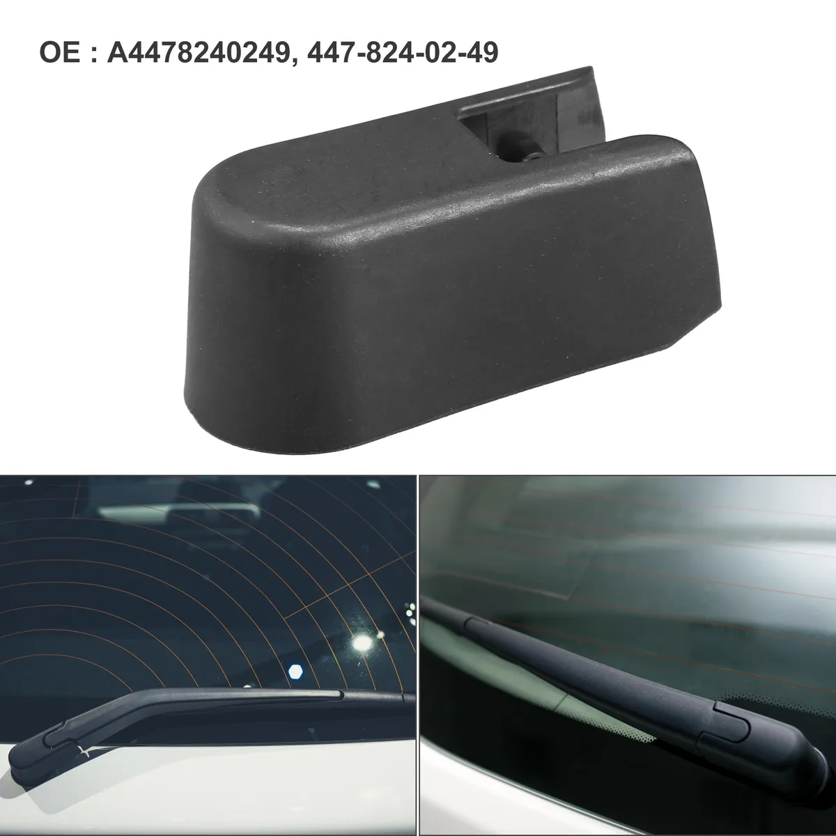Unique-Bargains Unique-Bargains Rear Wiper Arm Nut Cover Cap Black for Mercedes-Benz Metris Vito — product photo