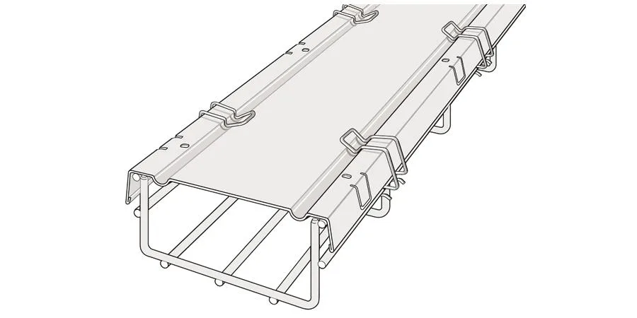 Fifty zinc-plated steel cable tray splices with assembly tool