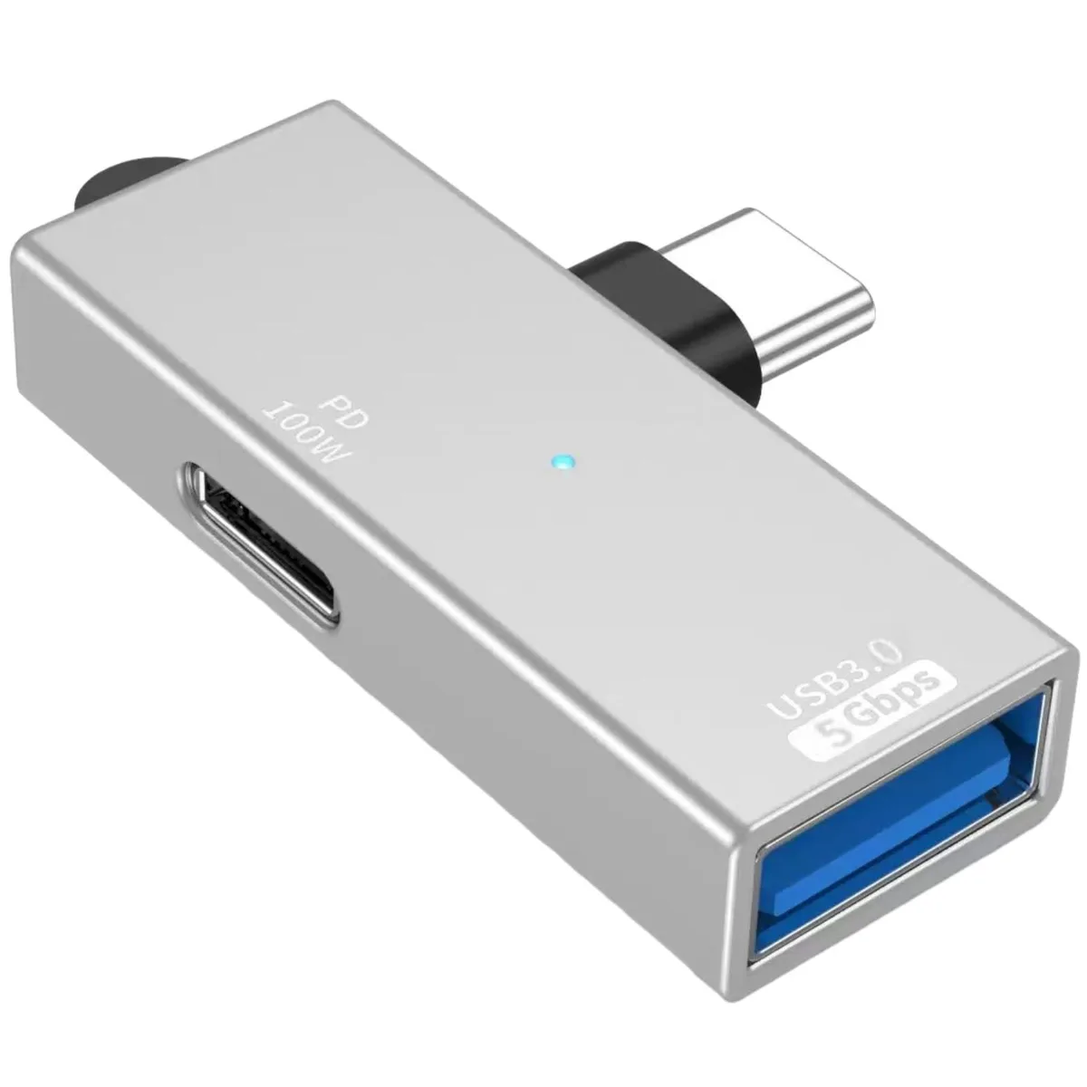 Miohuka USB-C Splitter 100W PD 5Gbps USB 3.0 2-in-1 OTG Adapter — product photo