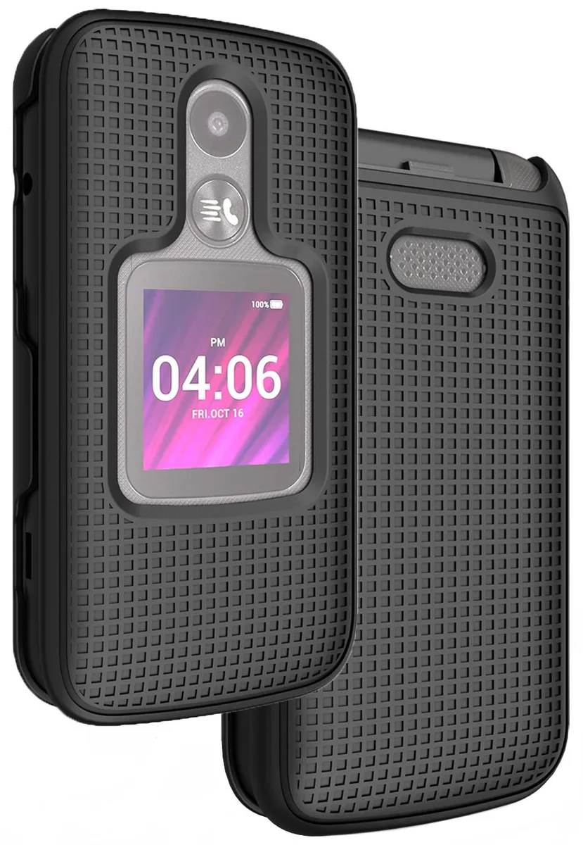 Nakedcellphone Nakedcellphone A406DL Grid Case Snap-On Cover Black — product photo