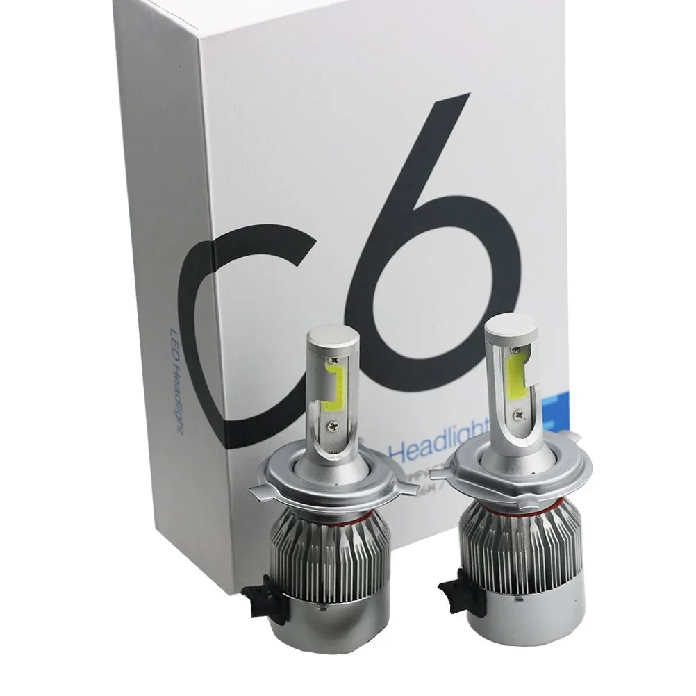 ESTONE ESTONE C6 H4/9003/HB2 LED Headlight Kit 72W 7600LM 6000K (Pack of 2) — product photo