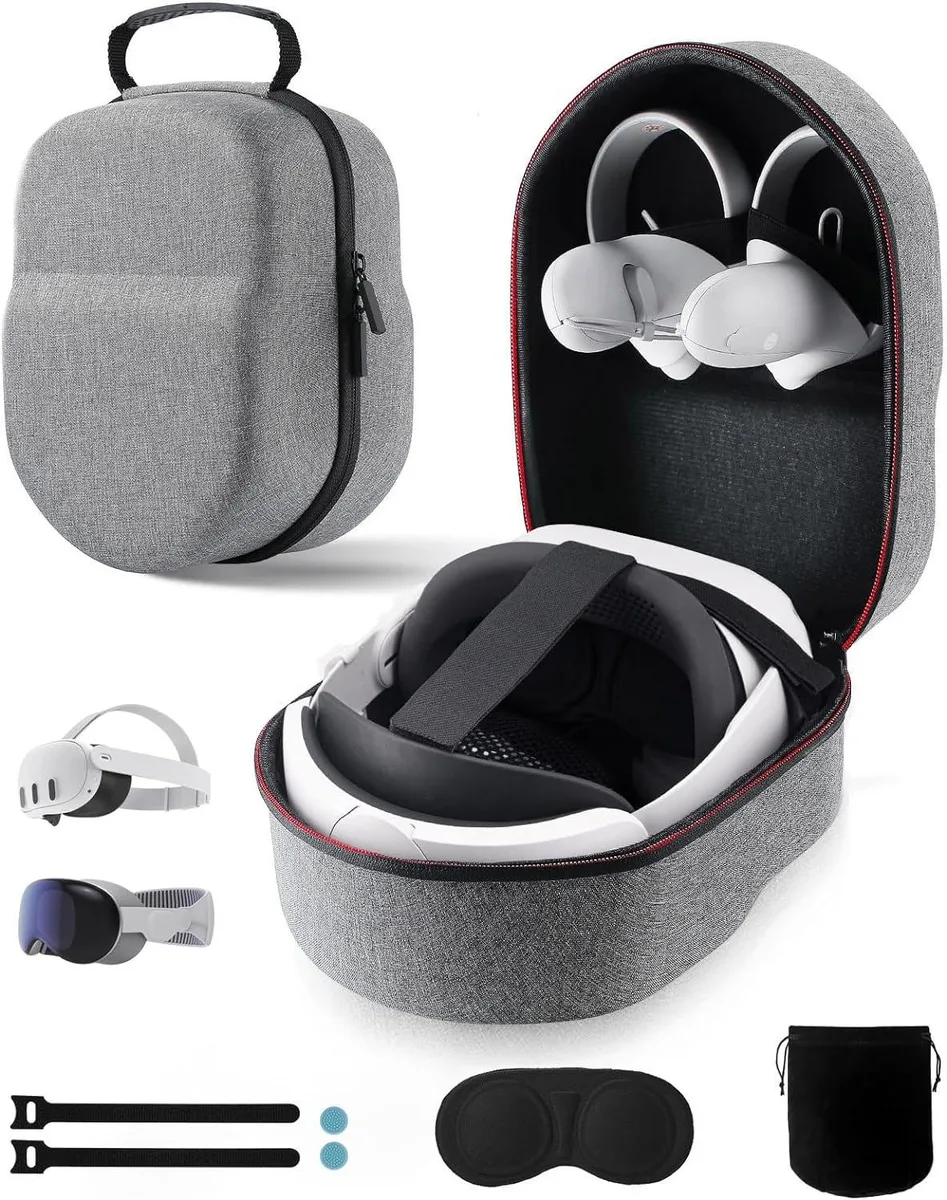 BONAEVER BONAEVER VR Carrying Case Grey with Lens Protector &amp; Accessories — product photo