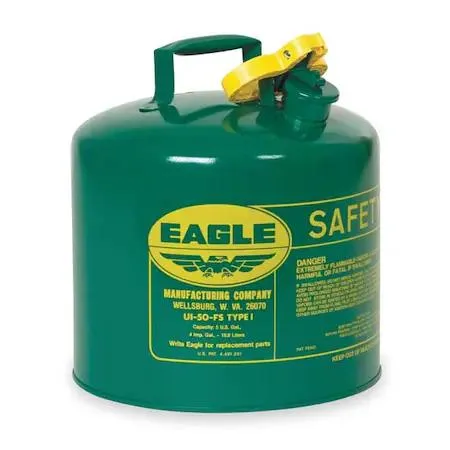 EAGLE EAGLE Type I Safety Can 5 gal Green 12 13 — product photo