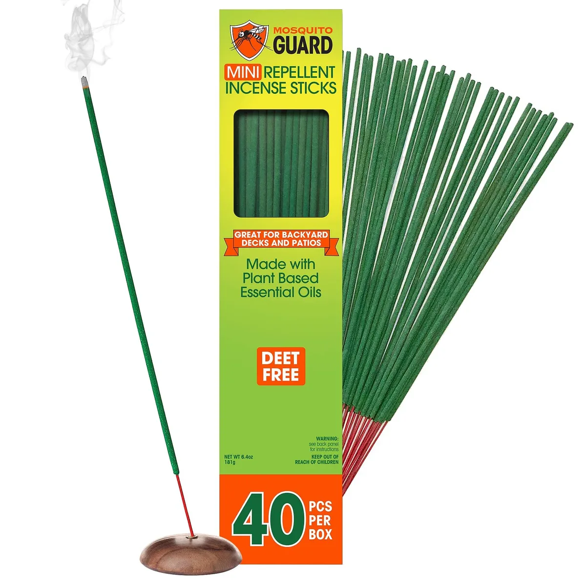 Box of 40 mini citronella incense sticks