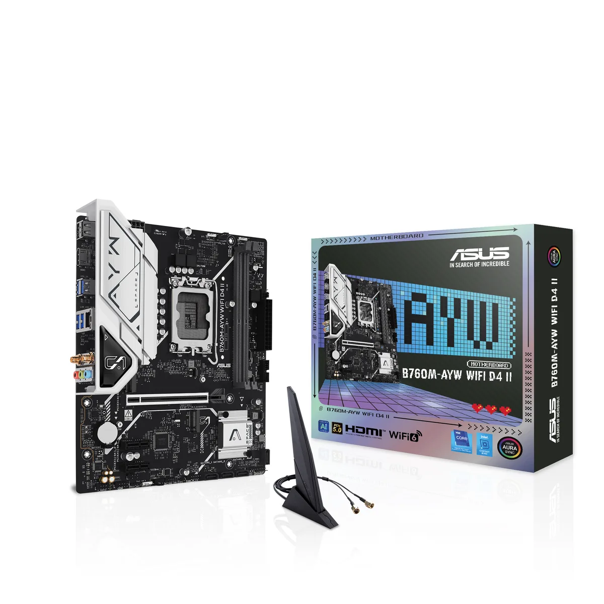 ASUS ASUS B760M-AYW WIFI D4 II Intel motherboard — product photo