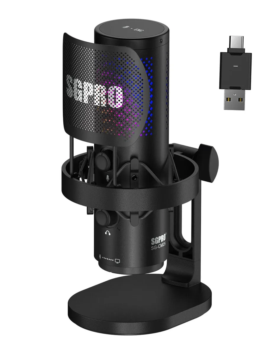 SGPRO SG-CM25 Wireless Condenser Microphone 24-bit 48kHz — product photo