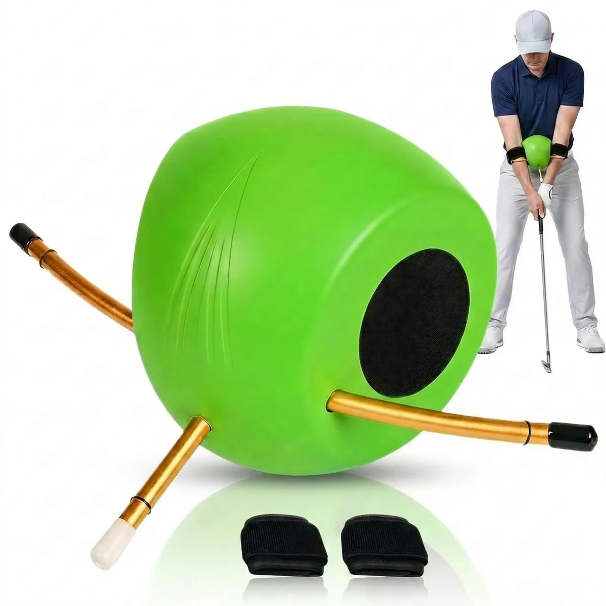  BLMZOUTH Golf Swing Training Aid Green 7.09x6.3x5.91in — product photo
